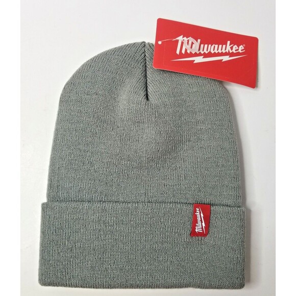 Milwaukee Acrylic Cuffed Beanie Hat - Gray New with Tag 506G - Picture 1 of 2
